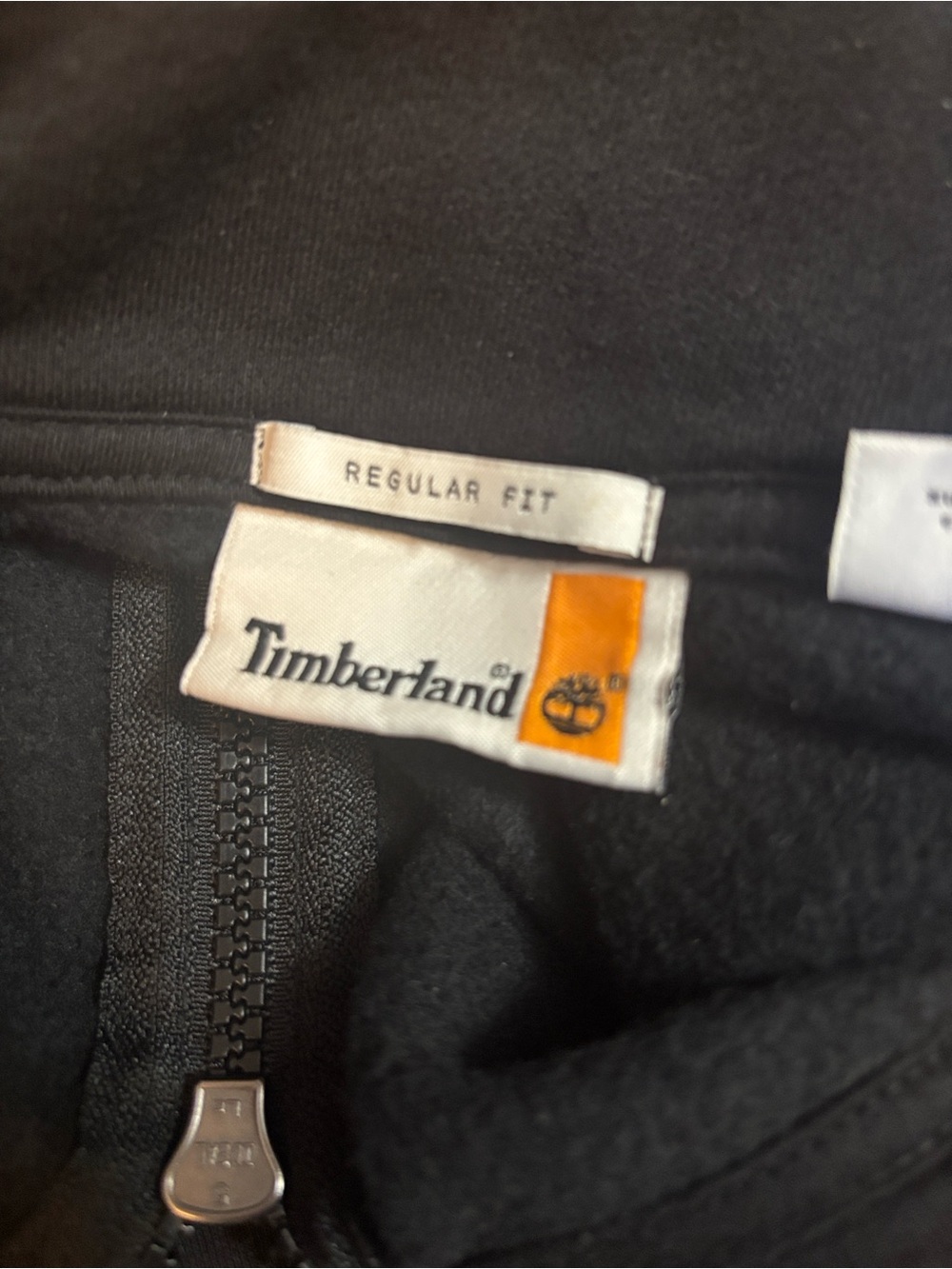 Timberland Men's Black Half-Zip Pullover Sweatshirt - Picture 4 of 4